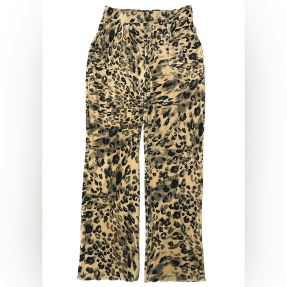 Juicy Couture Pants - Juicy 1x velour Leopard Print High-Waisted Pants